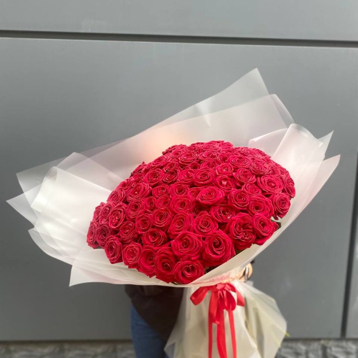 101 высокая роза в Хабаровске