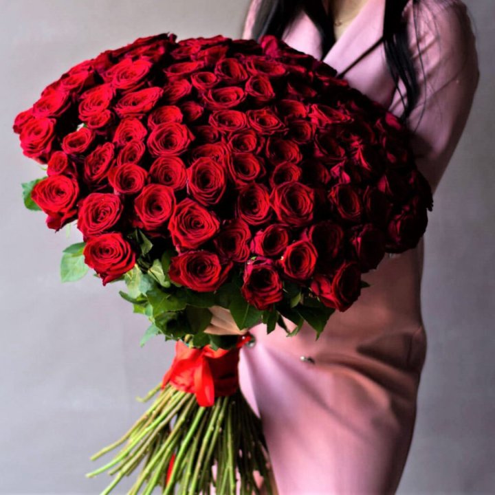 101 высокая роза в Хабаровске