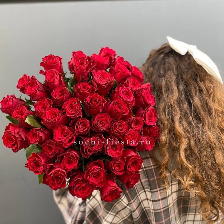 51 красная роза в Хабаровске