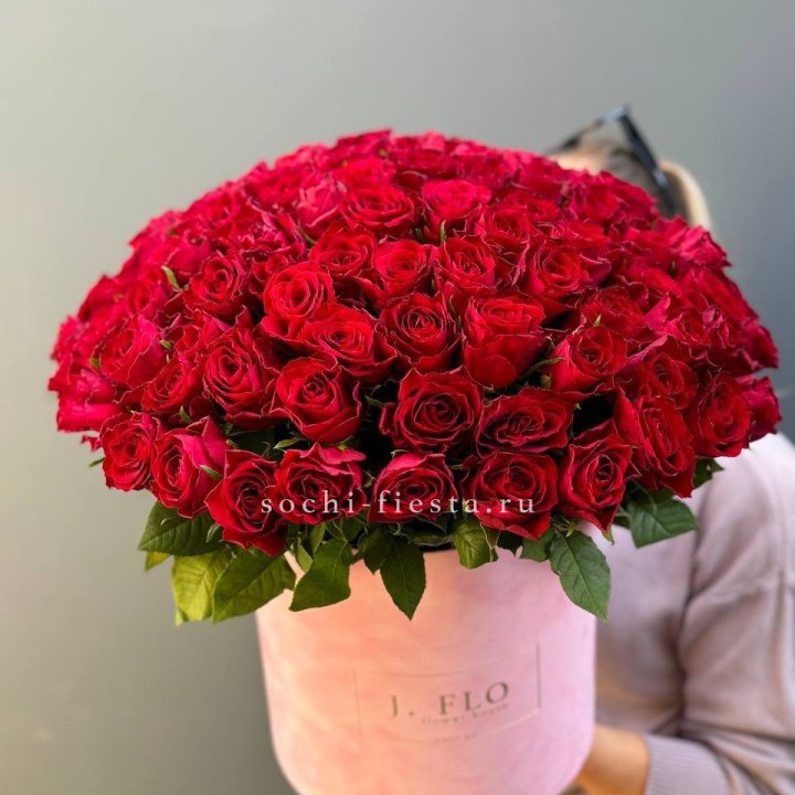 101 кенийская роза в цилиндре в Хабаровске