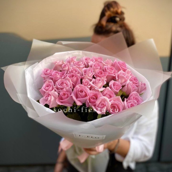 Букет розовых роз  в Хабаровске