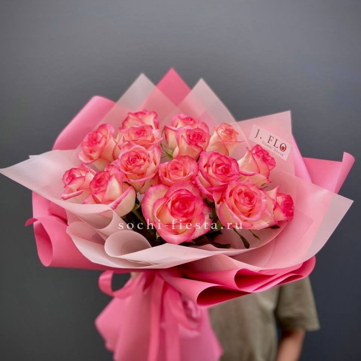 15 роз "Джумилия" в Хабаровске