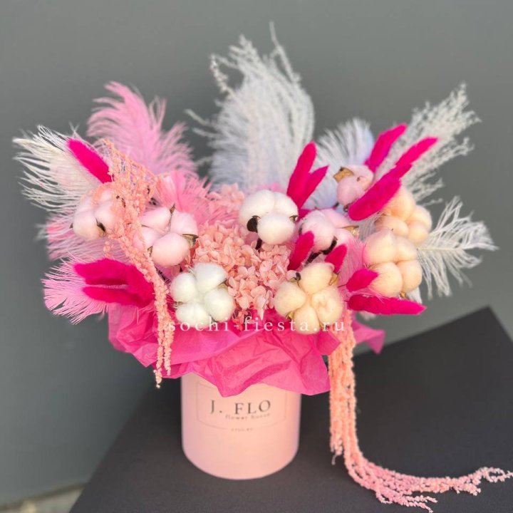 Авторский бокс с сухоцветами №1 в Хабаровске