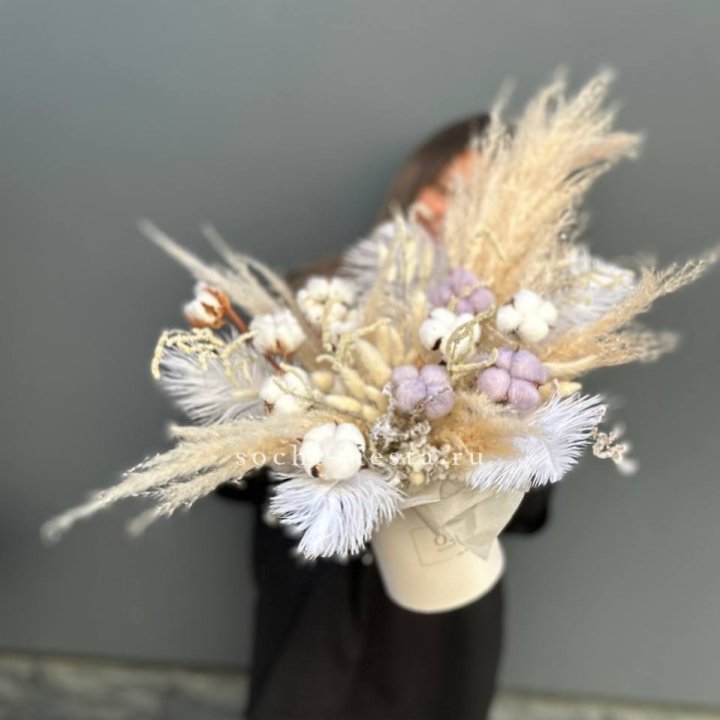 Авторский бокс с сухоцветами №3 в Хабаровске