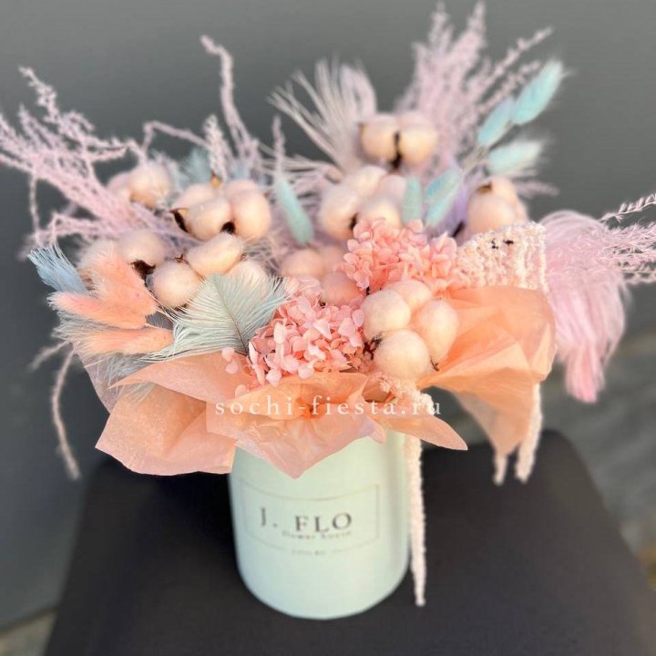 Авторский бокс с сухоцветами №3 в Хабаровске