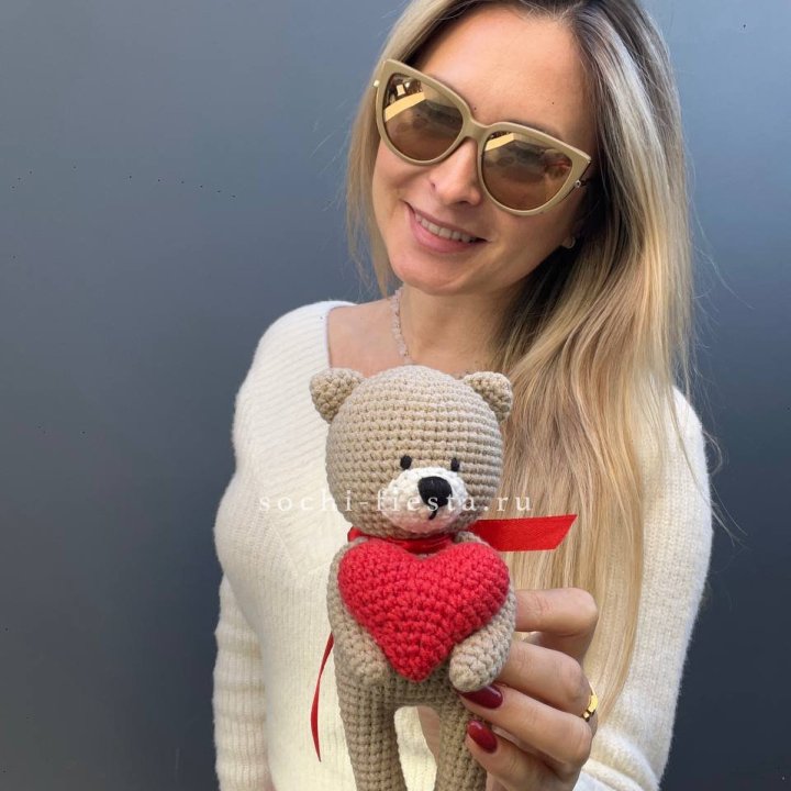 Мишка с сердцем ручной работы в Хабаровске