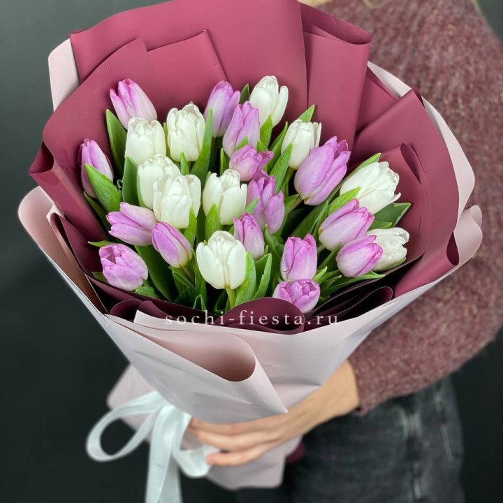 25 тюльпанов микс в Хабаровске