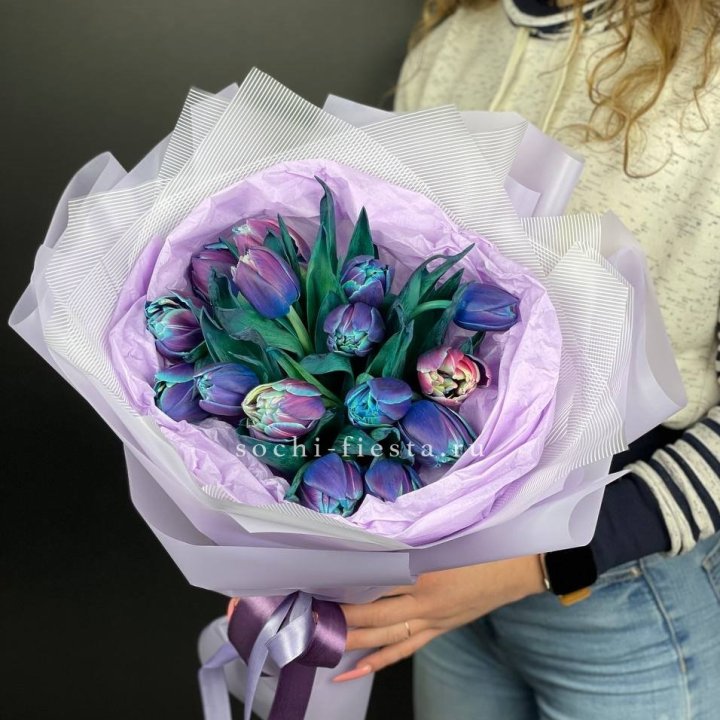Букет тюльпанов "Пандора" в Хабаровске