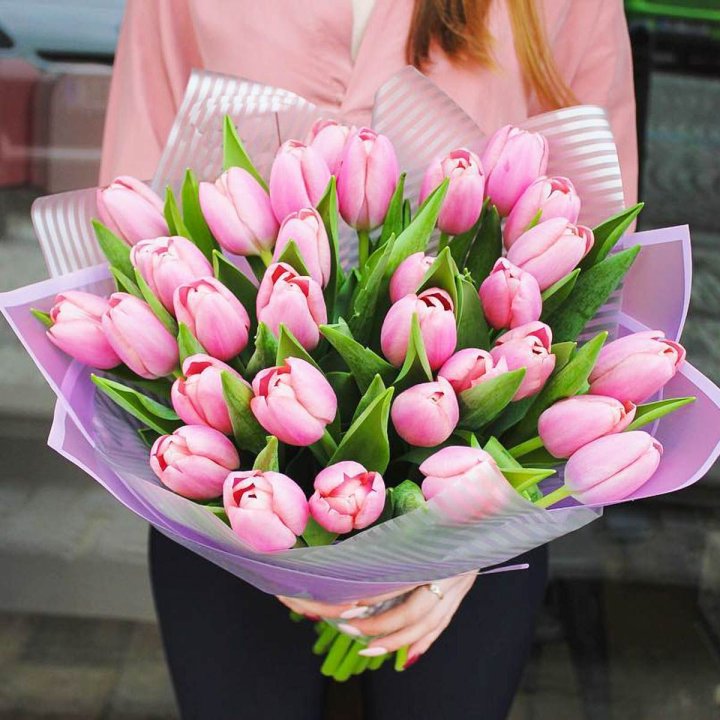 25 тюльпанов "Айс крем" в Хабаровске