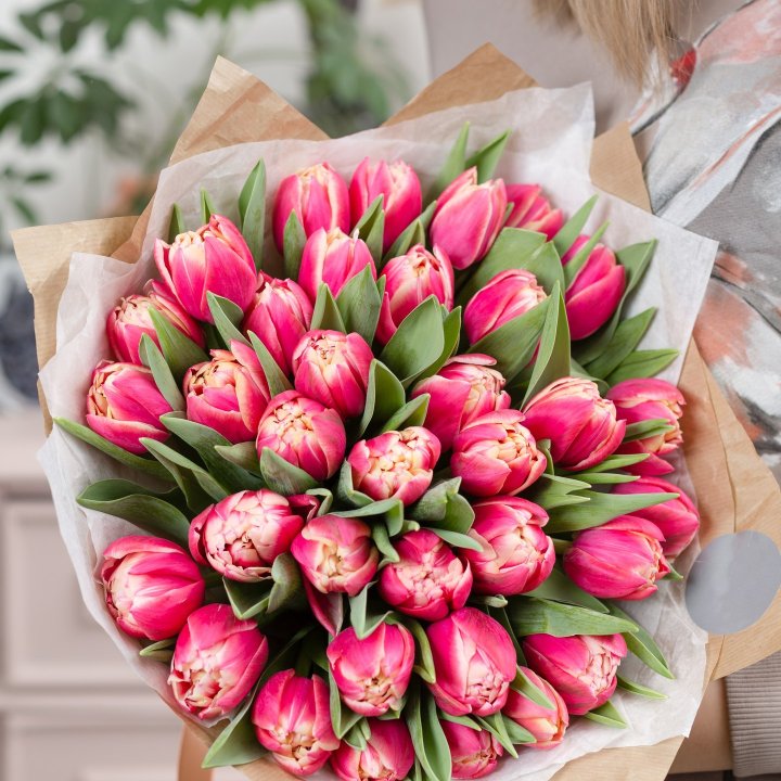 Букет пионовидных тюльпанов в Хабаровске